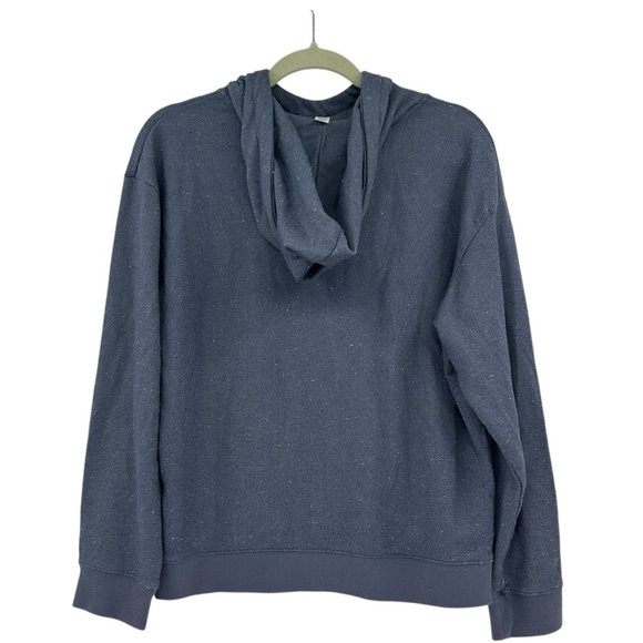 Women’s Zyia Blue Textured Hoodie Size Medium Activewear - Picture 2 of 6